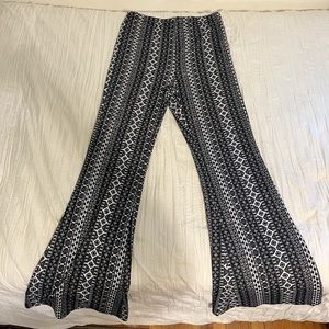 Aztec Print Flare Pants